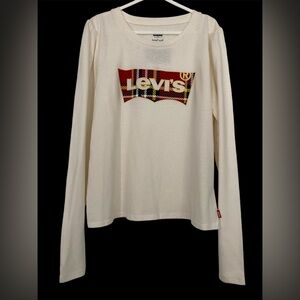 Levi Long Sleeve Top, Casual, Size Girl Large. NWT